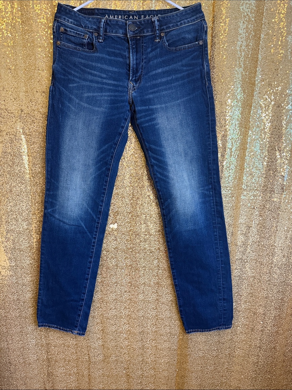 American Eagle Outfitters Men's Indigo Slim Straight Jeans